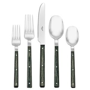 Hampton Forge Skandia Ash Pakkawood 20 piece flatware set